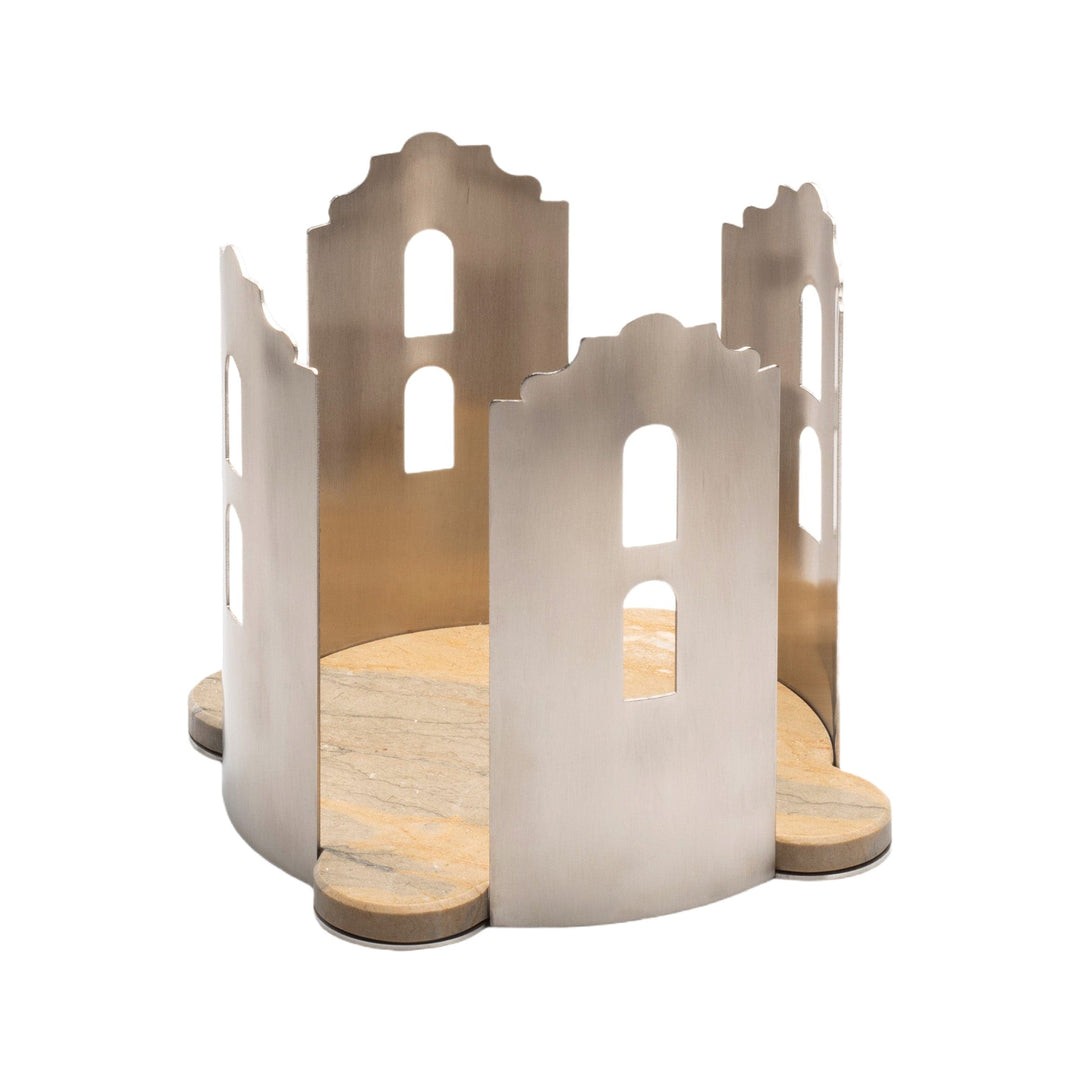 Marble and Steel Centrepiece QUATTROCANTI by Gabriele D'Angelo 03