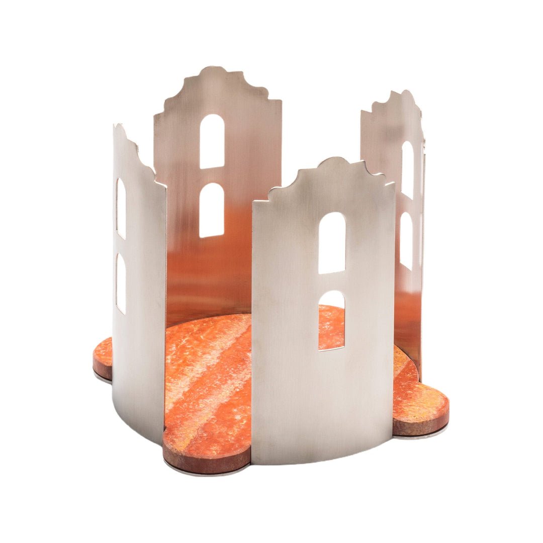 Marble and Steel Centrepiece QUATTROCANTI by Gabriele D'Angelo 012