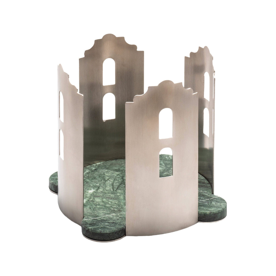 Marble and Steel Centrepiece QUATTROCANTI by Gabriele D'Angelo 016