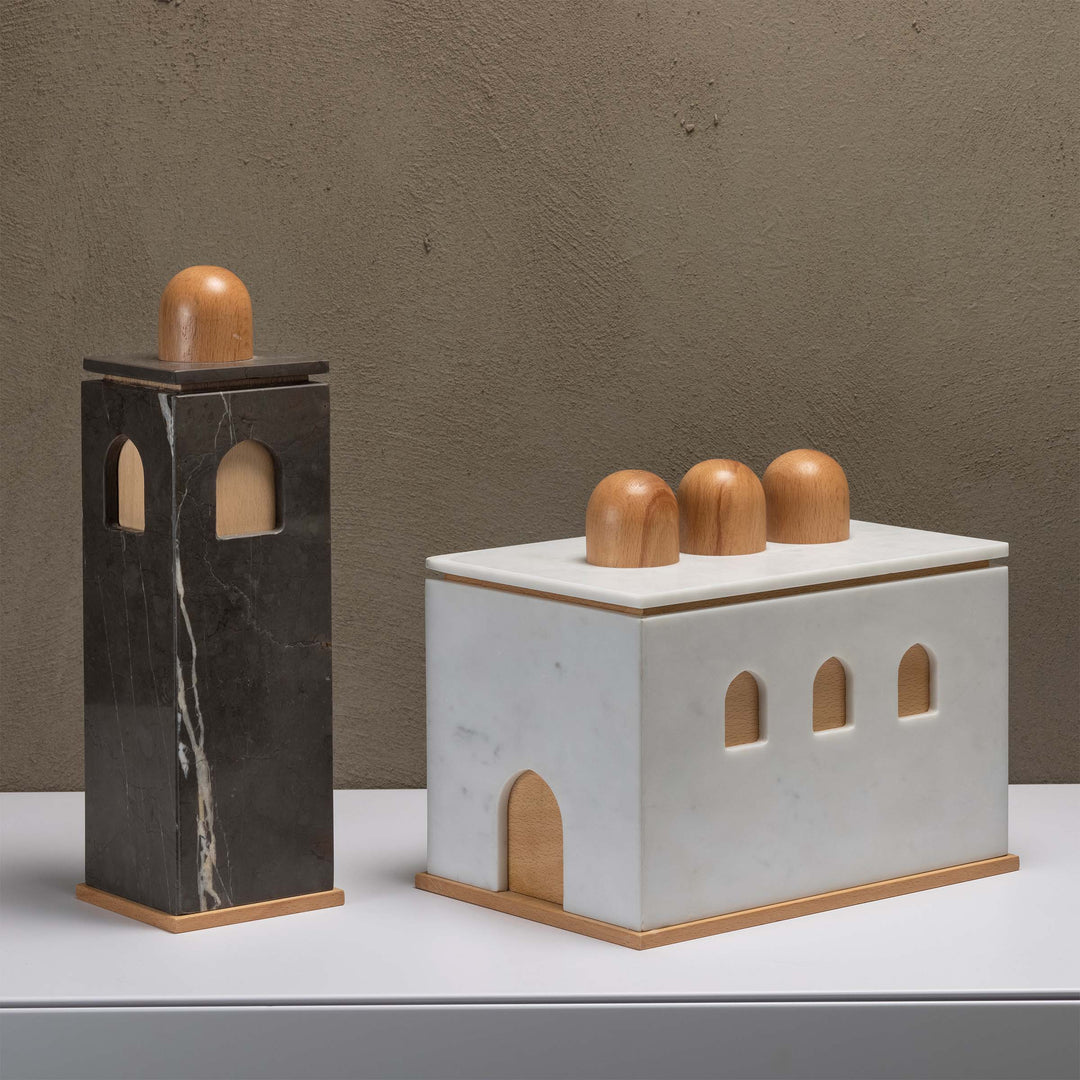 Marble and Wood Box QUBA by Gabriele D'Angelo 04