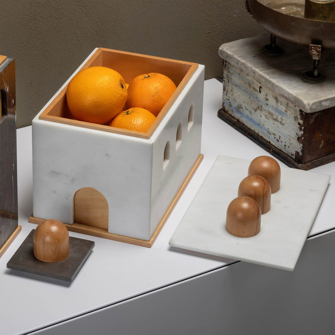Marble and Wood Box QUBA by Gabriele D'Angelo 020
