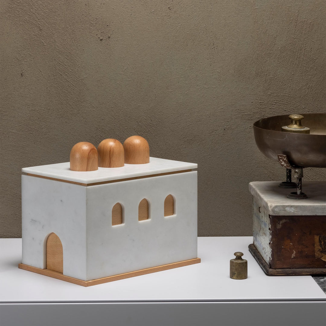 Marble and Wood Box QUBA by Gabriele D'Angelo 021