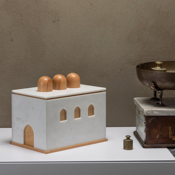 Marble and Wood Box QUBA by Gabriele D'Angelo 021