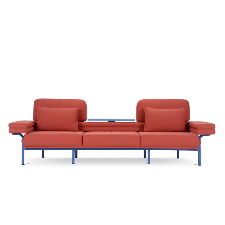 Three-Seater Sofa with Shelf LEO by Daria Zinovatnaya for Adrenalina 01