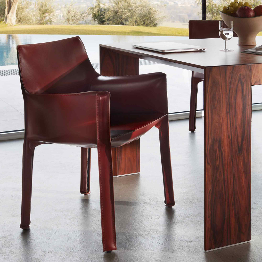 Leather Armchair CAB 413, designed by Mario Bellini for Cassina 05