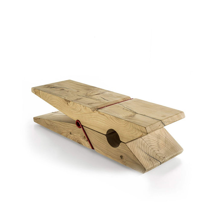 Wood Bench MOLLETTA by Beldessari & Beldessari for Riva 1920 7