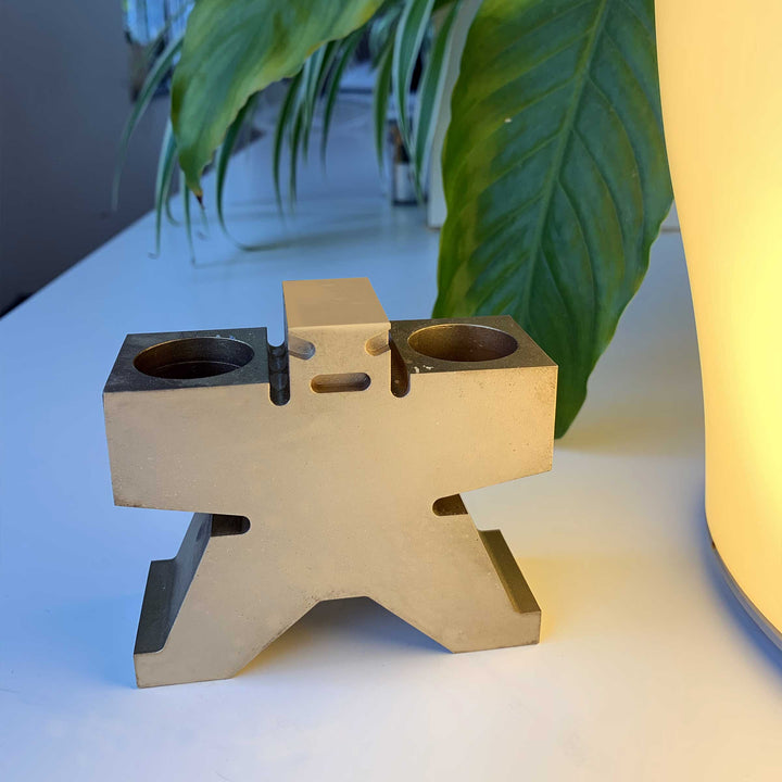 Brass Candlestick Holder SUMO by Denis Santachiara for Cyrcus Design 04