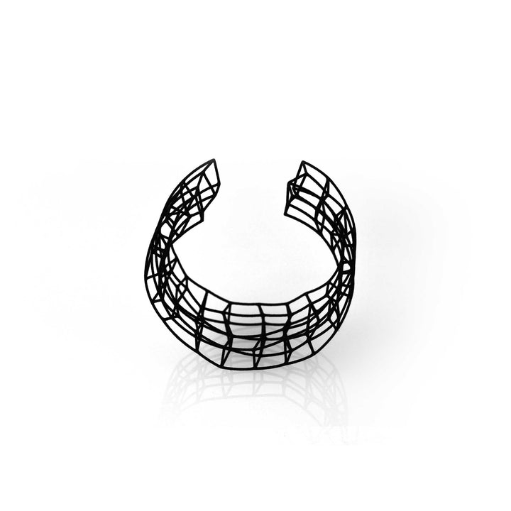 Nylon Bracelet SYNAPSES Black by Alberto Ghirardello 03
