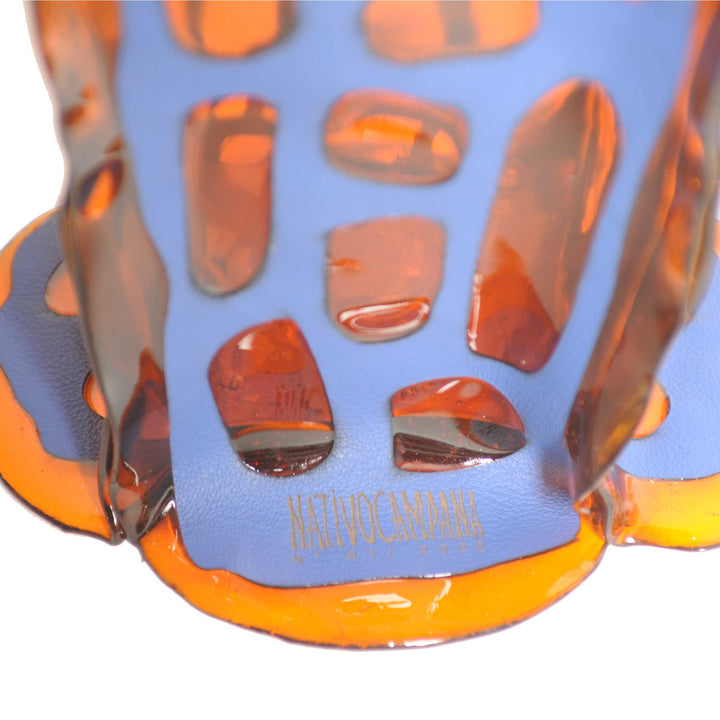 Leather and Resin Vase SAGARANA L by Fernando & Humberto Campana for NativoCampana 02
