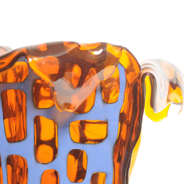 Leather and Resin Vase SAGARANA L by Fernando & Humberto Campana for NativoCampana 04