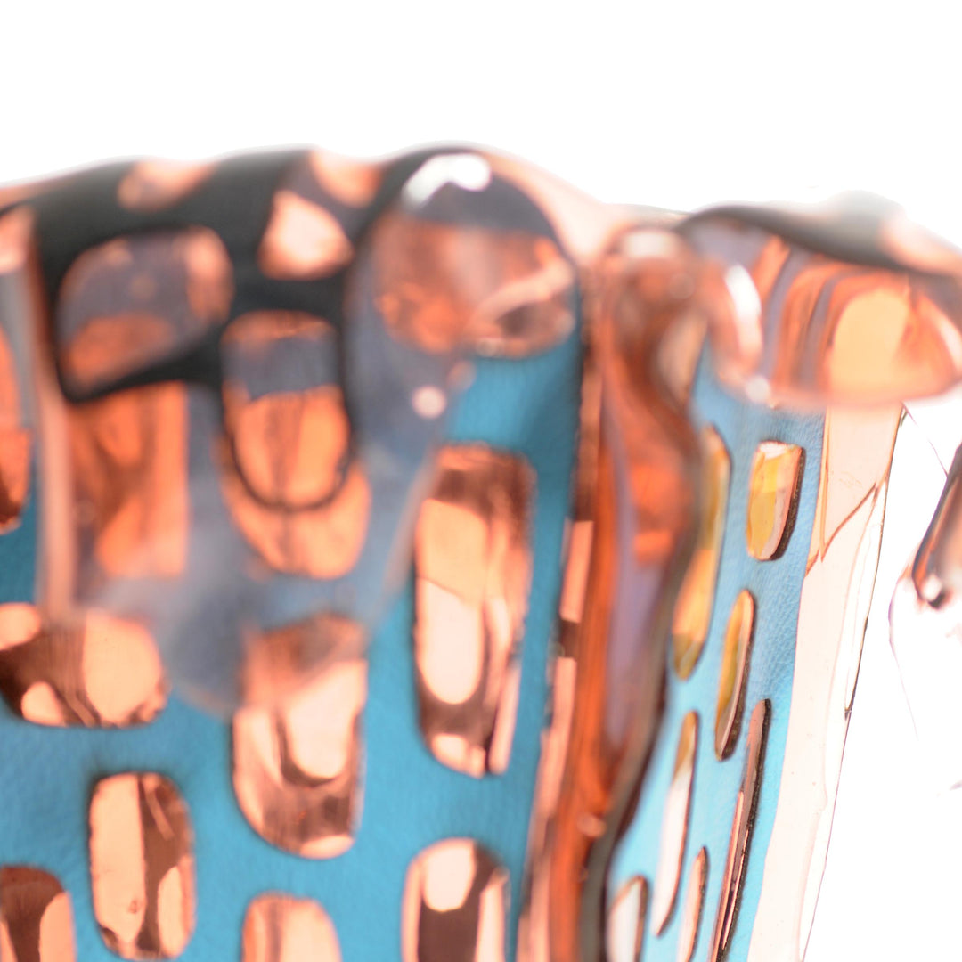 Leather and Resin Vase SAGARANA M by Fernando & Humberto Campana for NativoCampana 02
