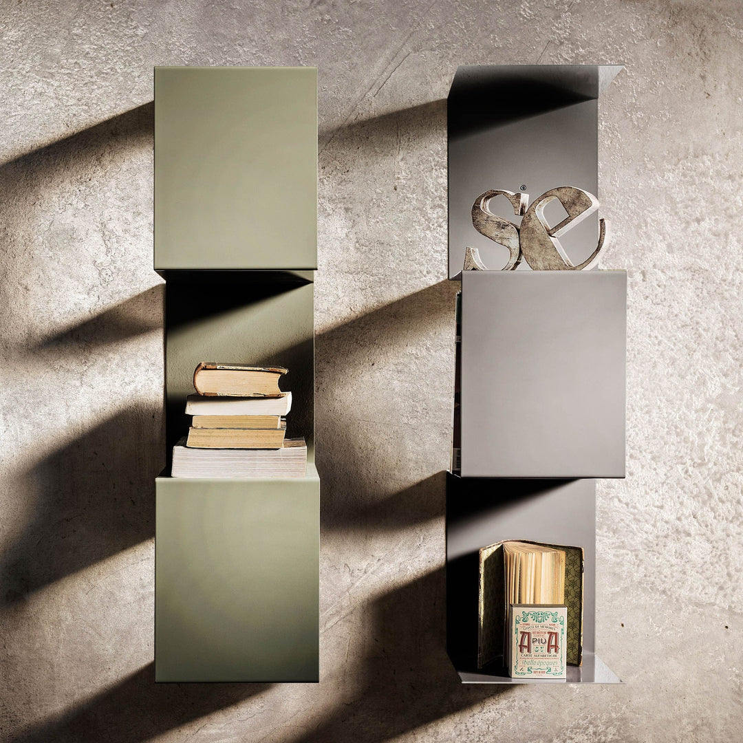 Steel Bookcase SEGMENTO COLOR MINI B by C. Cangia and G. Mazzardi 02