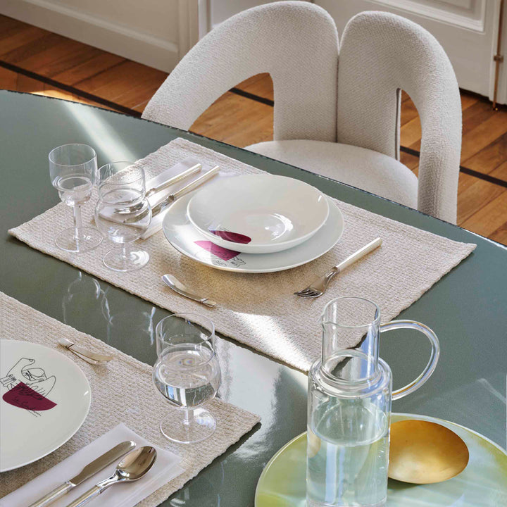 Porcelain Soup Plates SERVICE PRUNIER Set of Two, designed by Richard Ginori for Cassina 03