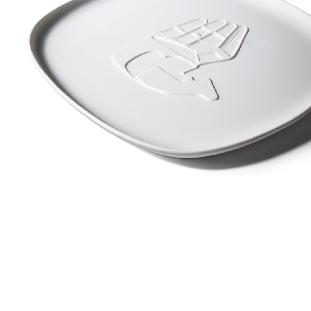 Square Porcelain Tray LA MAIN OUVERT, designed by Richard Ginori for Cassina 04