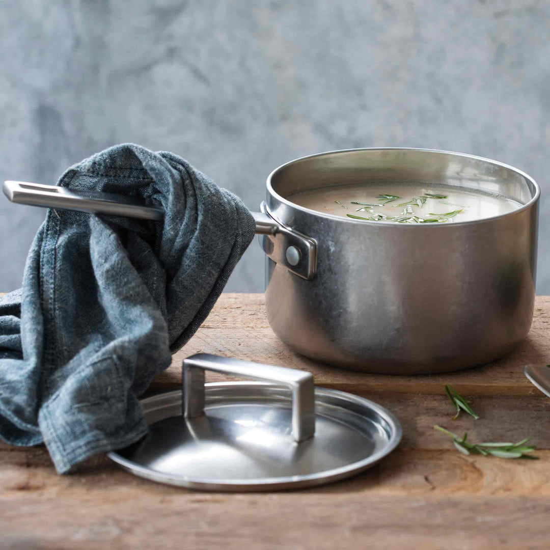 Stainless Steel Pan CASSEROLE ATTIVA PEWTER by Mepra 02