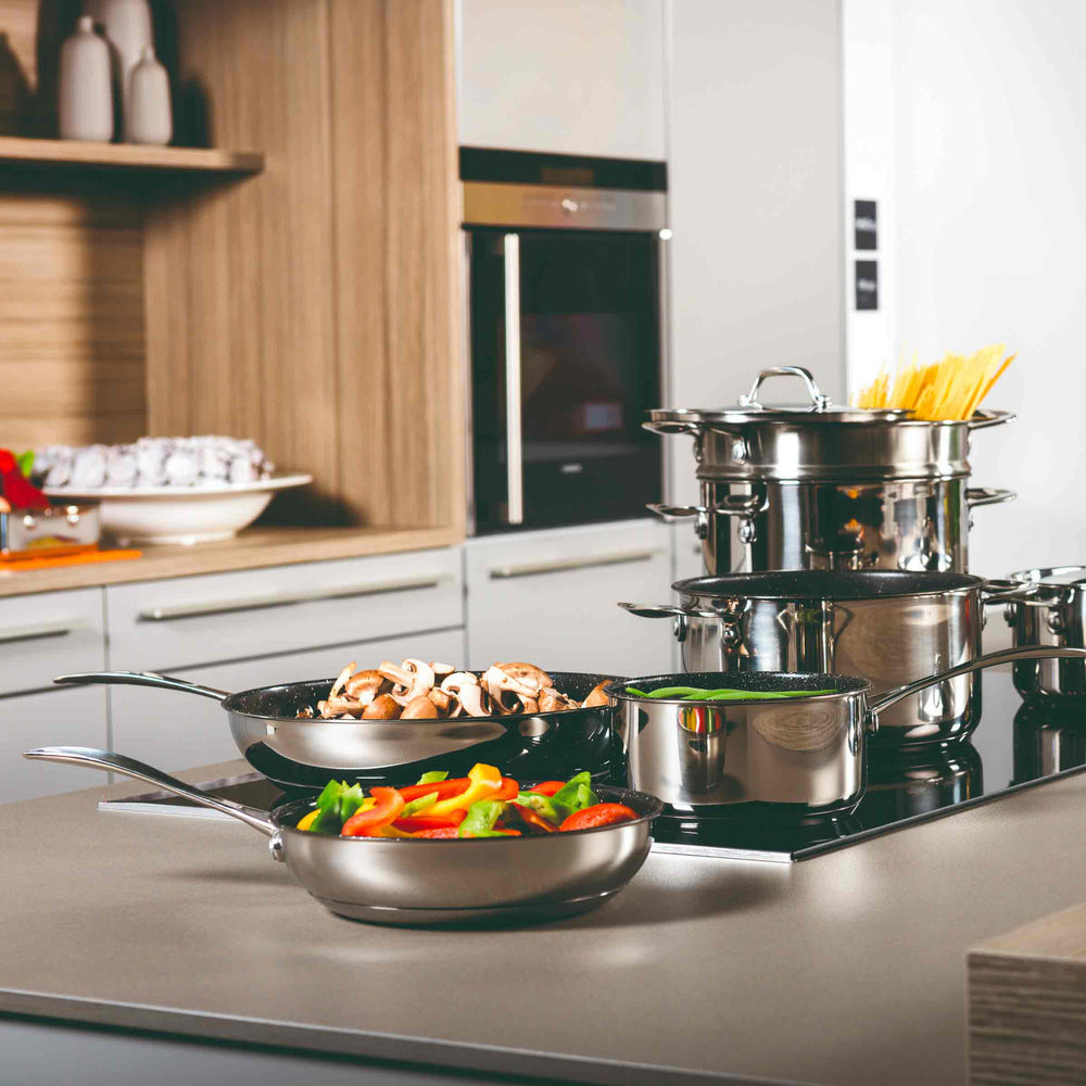 Stainless Steel Pan WOK GLAMOUR STONE by Mepra 02