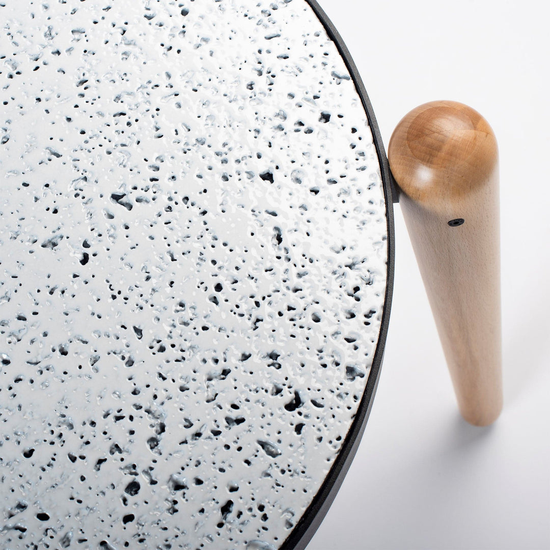 Marble, Steel and Wood Coffee Table TRIS by Luca Maci 06