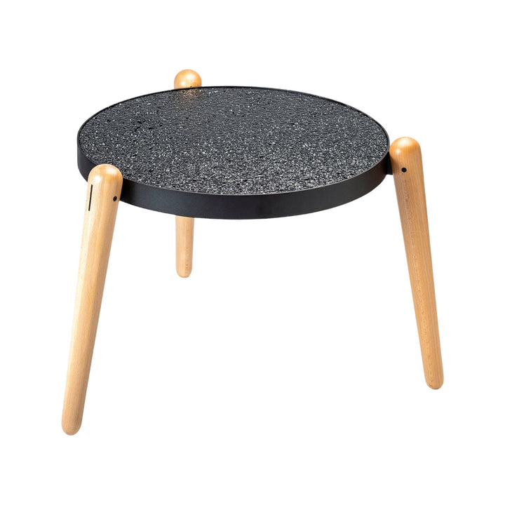 Marble, Steel and Wood Coffee Table TRIS by Luca Maci 07