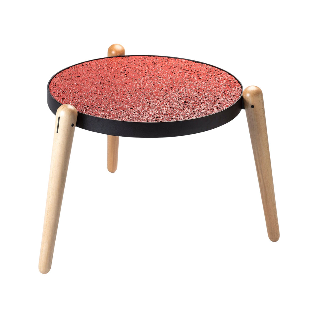 Marble, Steel and Wood Coffee Table TRIS by Luca Maci 09