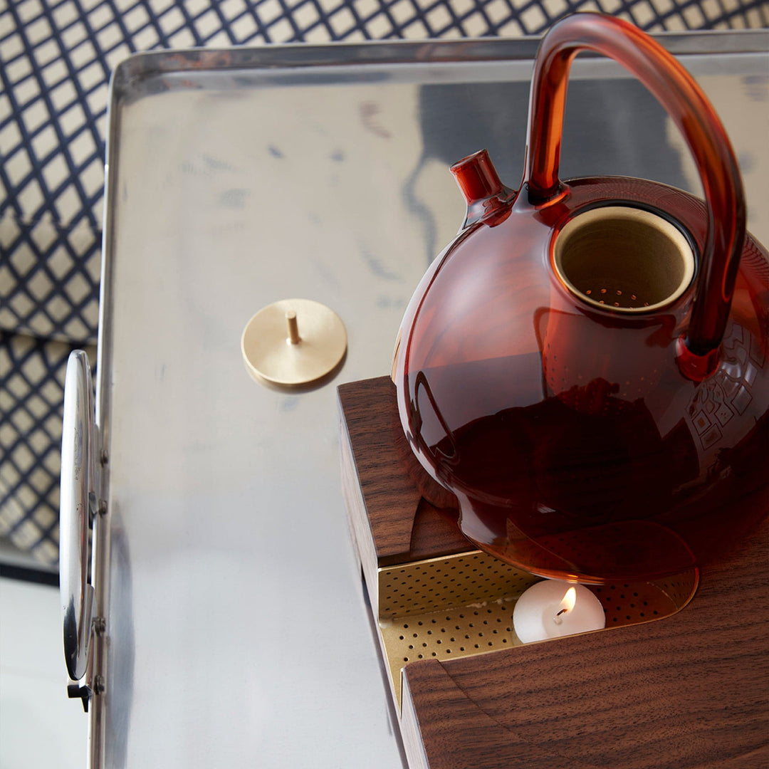 Blown Glass Ceremony Tea Set THE FLAME Orange by Neri & Hu for Paola C 03