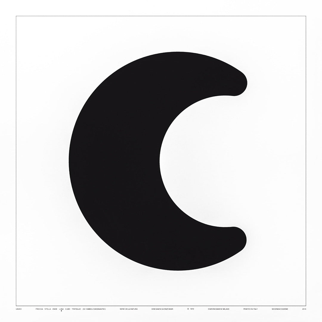 Silkscreen Print UNDICI, LUNA by Enzo Mari - 70x70cm 01