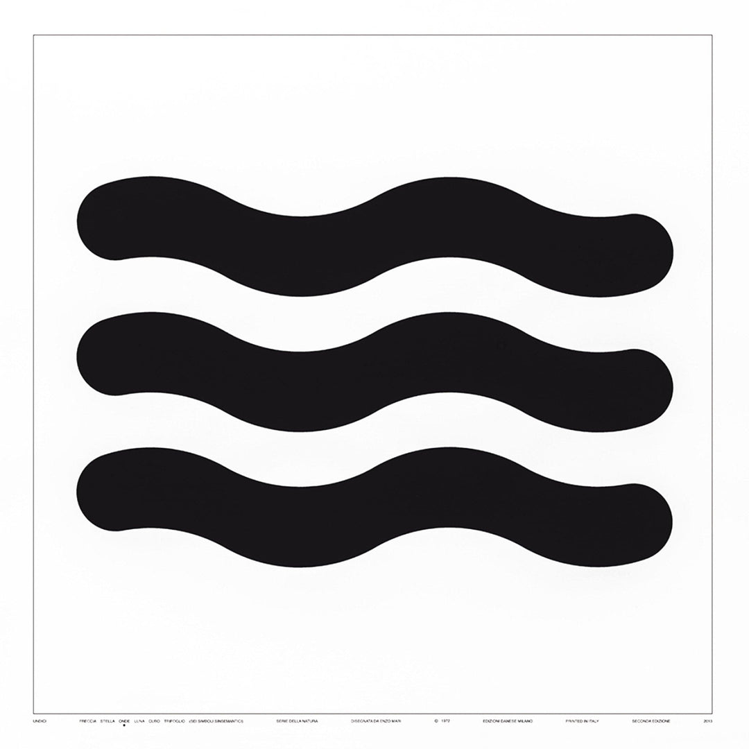 Silkscreen Print UNDICI, ONDE by Enzo Mari - 70x70cm 01