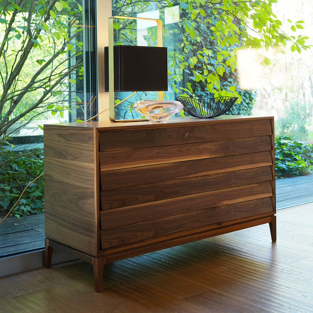 Walnut Wood Chest of Drawers LILIALE 02