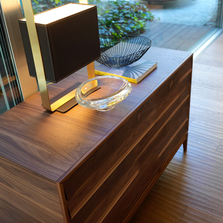 Walnut Wood Chest of Drawers LILIALE 03