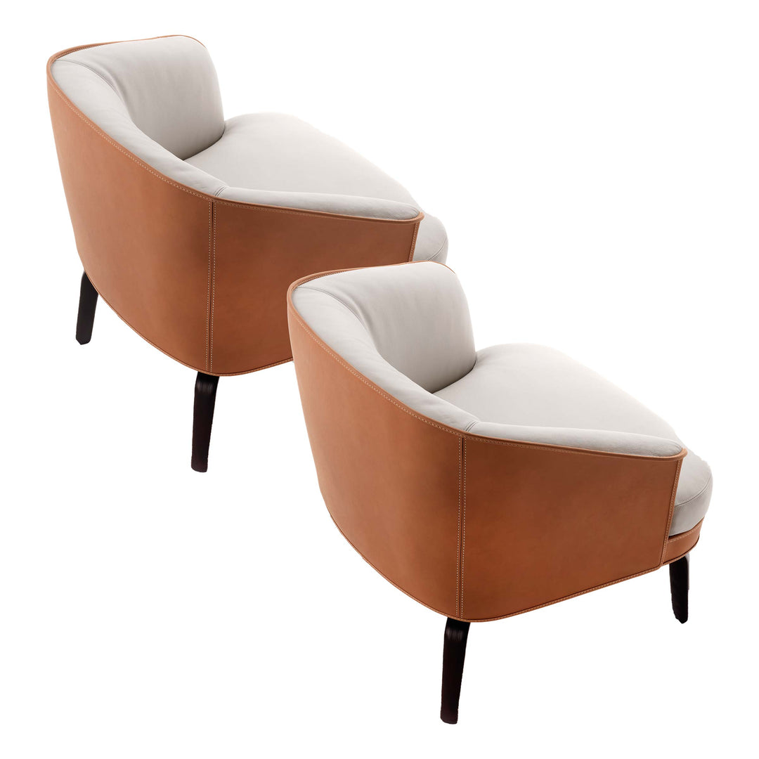 Leather Armchair NIVOLA by Roberto Lazzeroni for Poltrona Frau 03