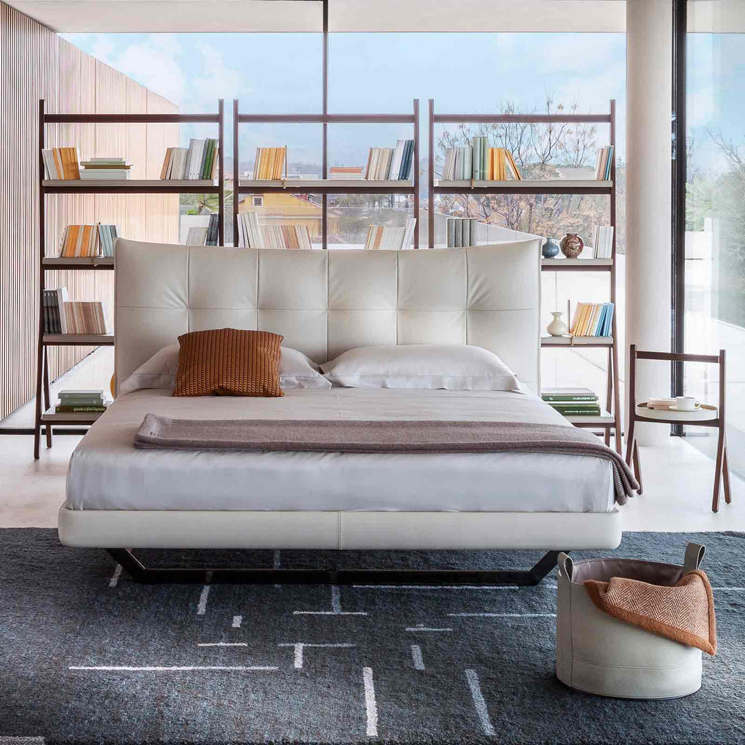 Leather Bed AURORA TRE by Tito Agnoli for Poltrona Frau 07