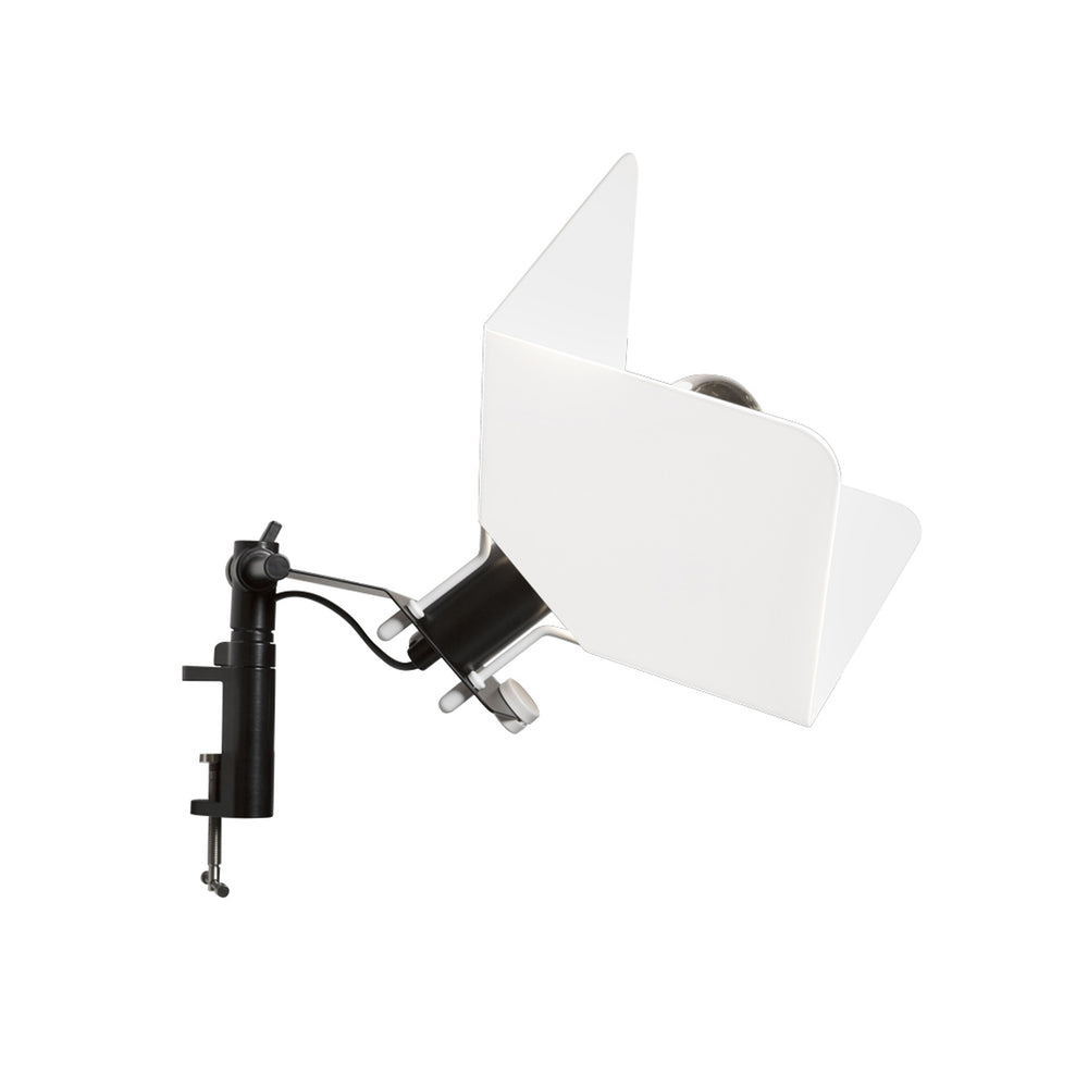Clamp-On Table Lamp TRIEDRO by Joe Colombo for Stilnovo 02