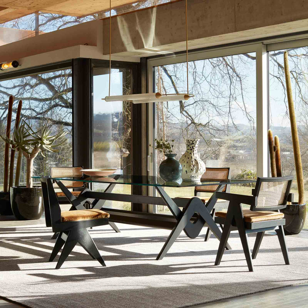 Wood and Vienna Straw Chair CAPITOL COMPLEX CHAIR Hommage à Pierre Jeanneret, designed by Cassina 02