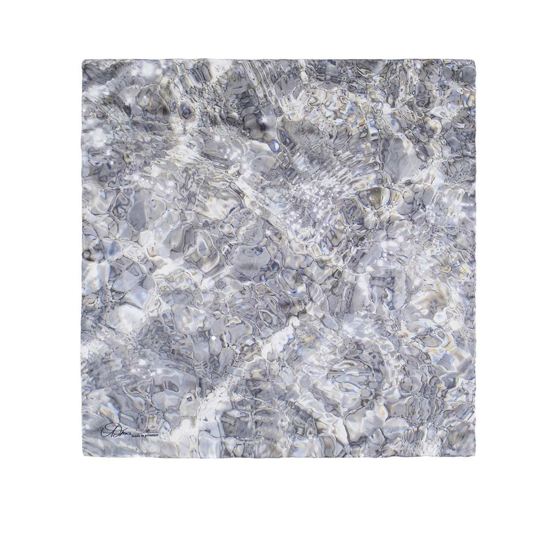 Silk Twill Foulard SILVER 02
