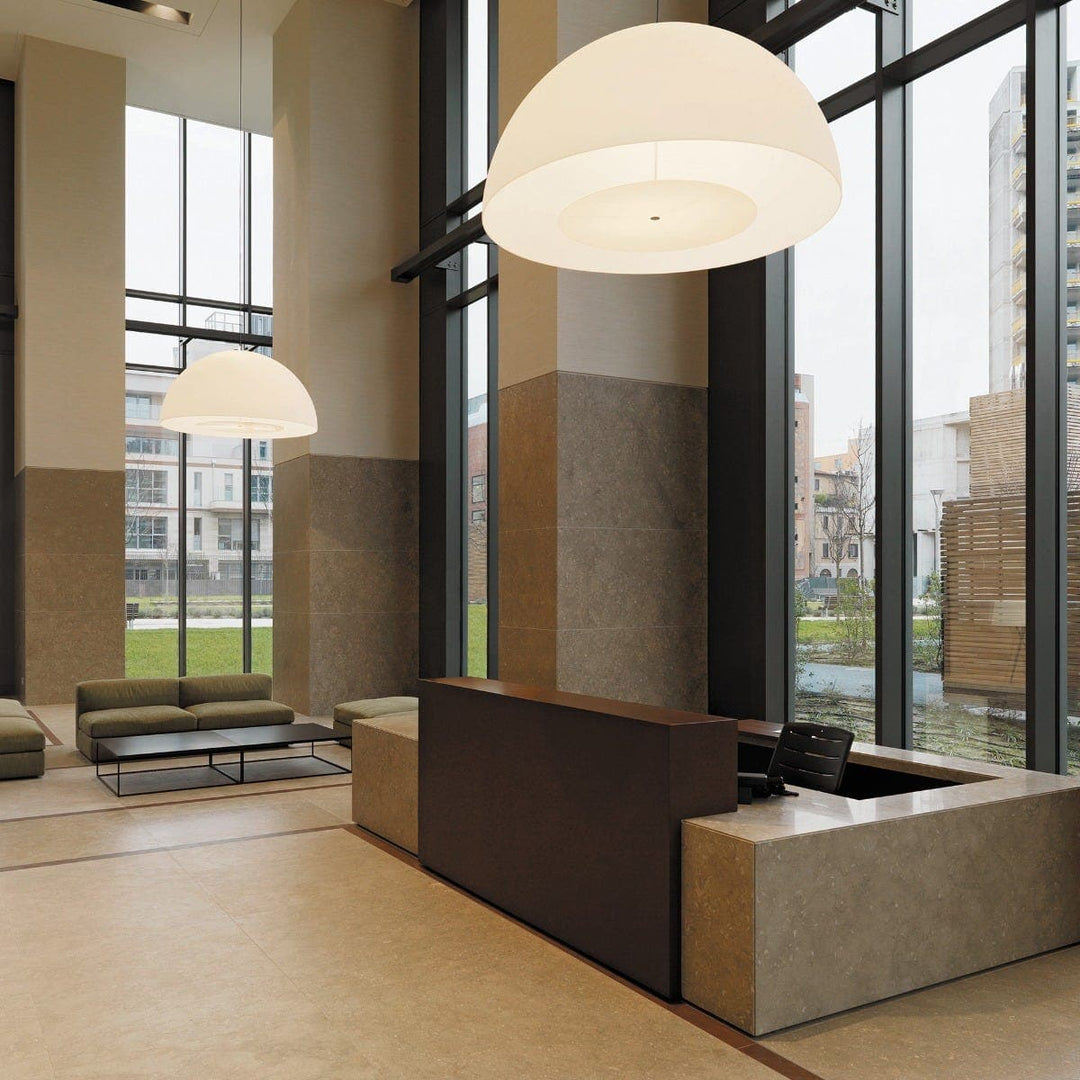 Suspension Lamp AVICO Medium White by Charles Williams for FontanaArte 03