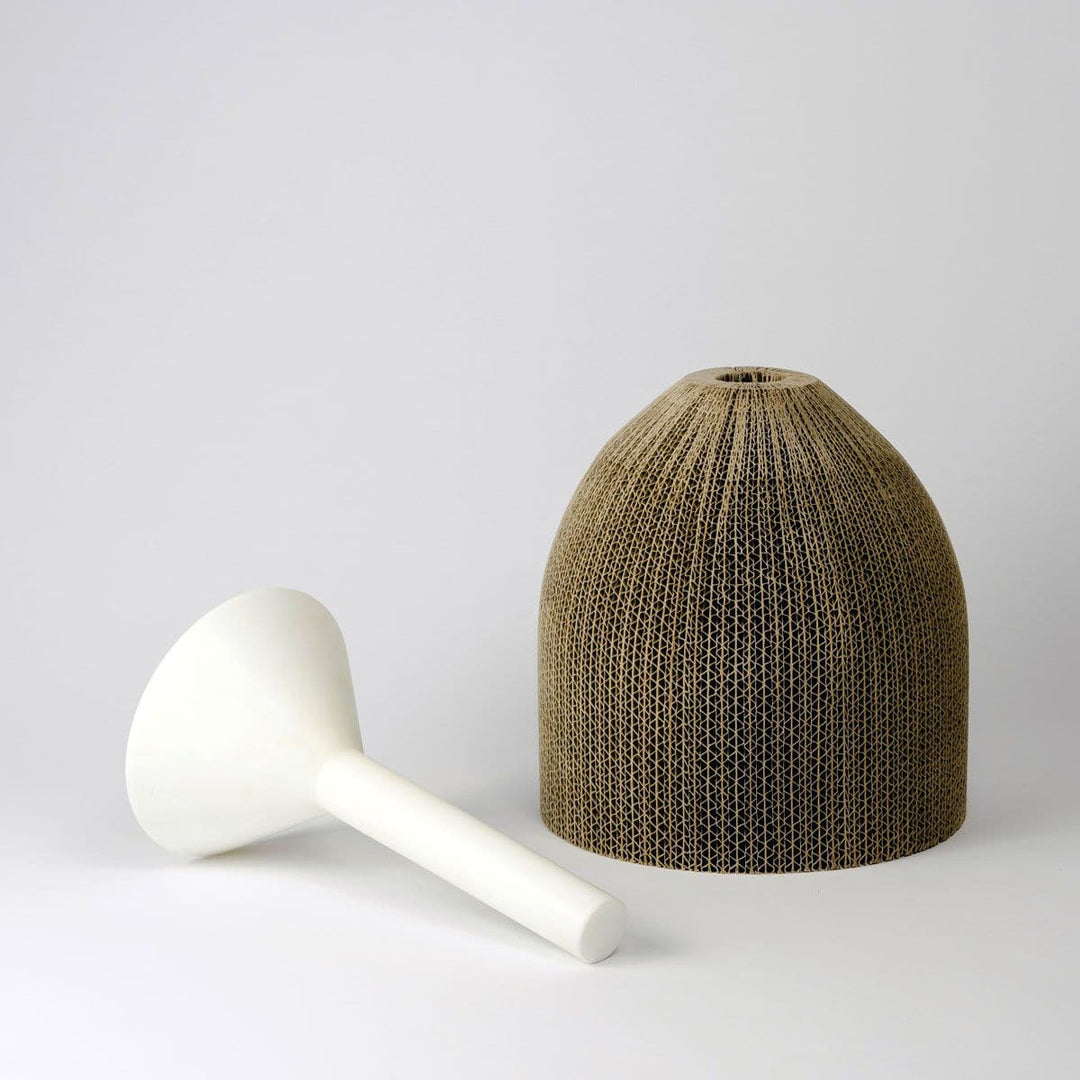 Cardboard & Marble Vase AVVOLTI Large 03