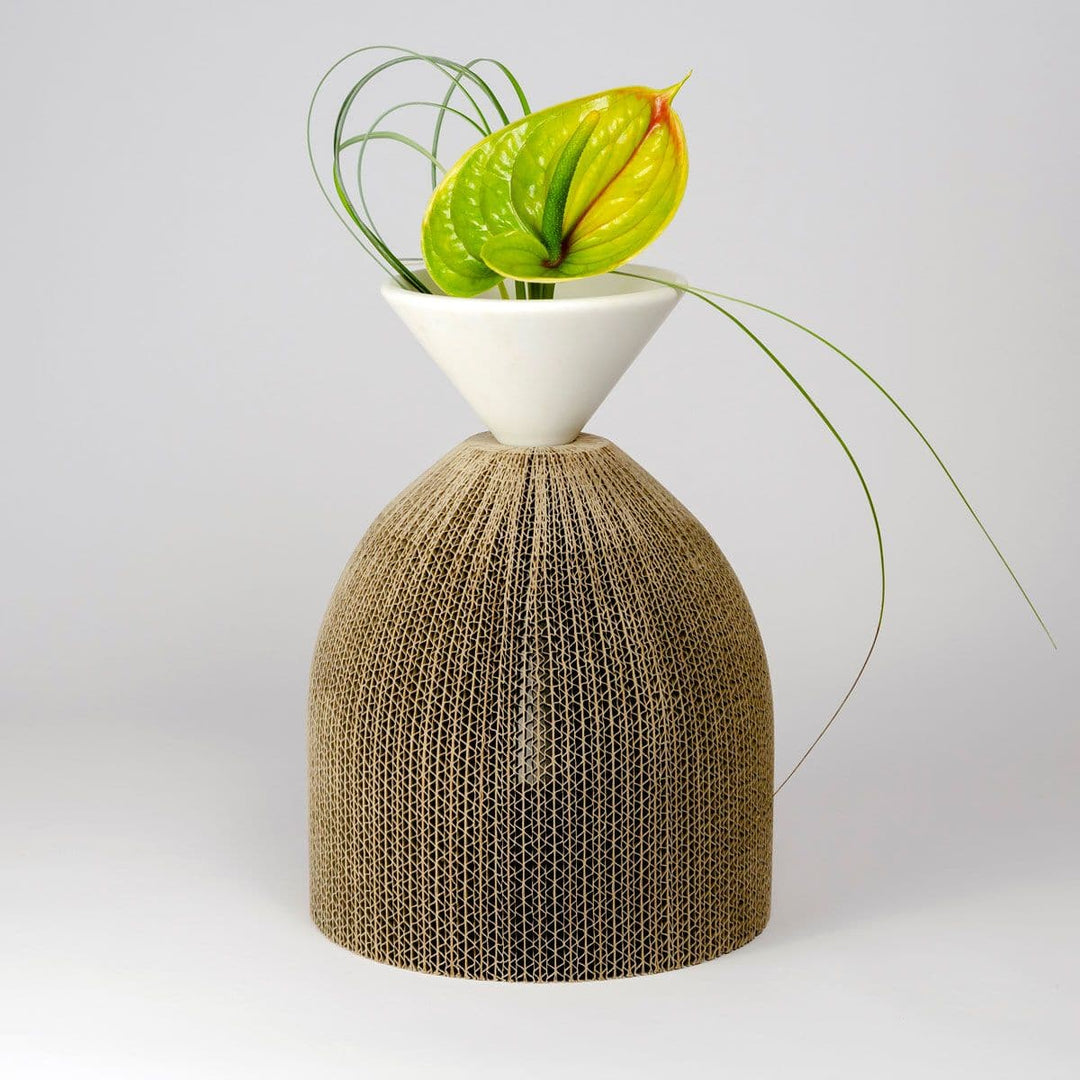 Cardboard & Marble Vase AVVOLTI Large 04