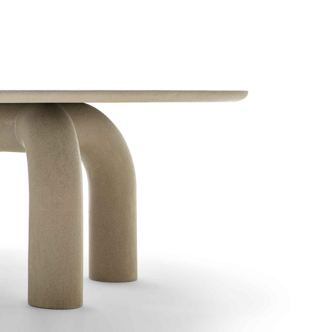 Wood Round Dining Table ELEPHANTE by Marcantonio for Mogg 03