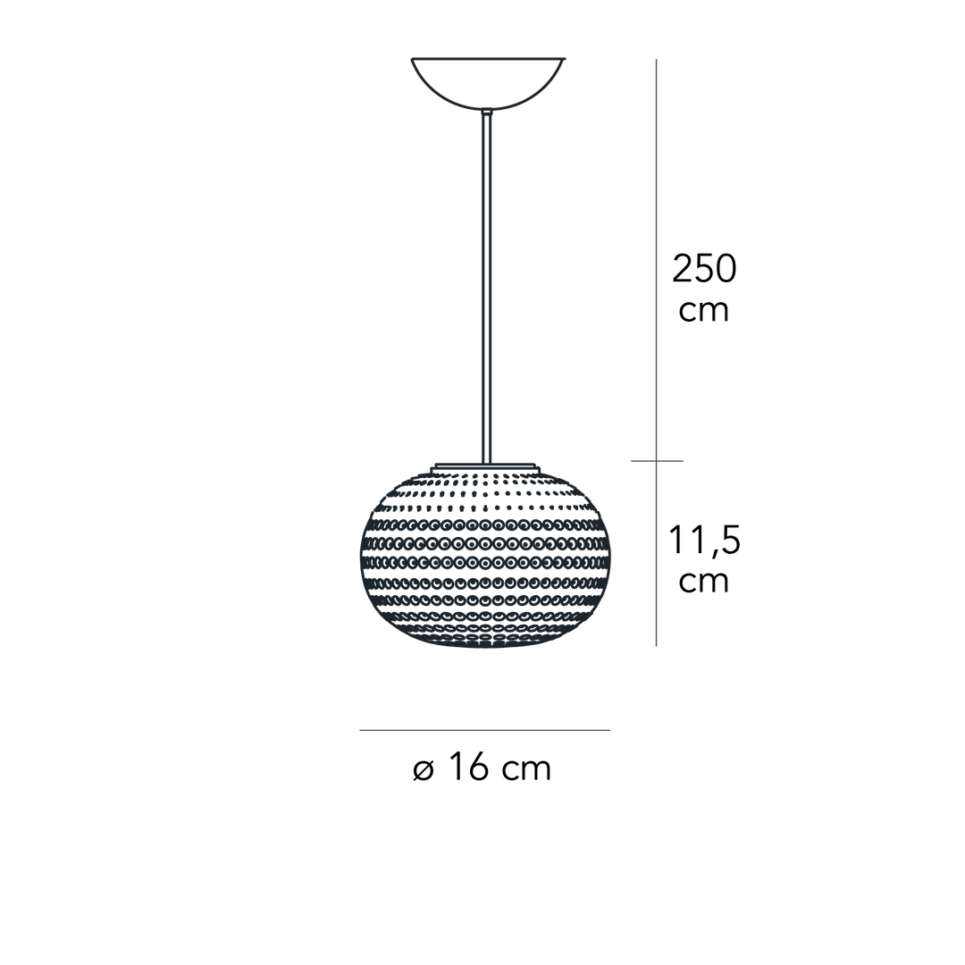 Suspension Lamp BIANCA Small by Matti Klenell for FontanaArte 04