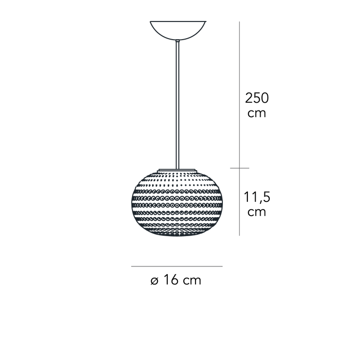 Suspension Lamp BIANCA Small by Matti Klenell for FontanaArte 04