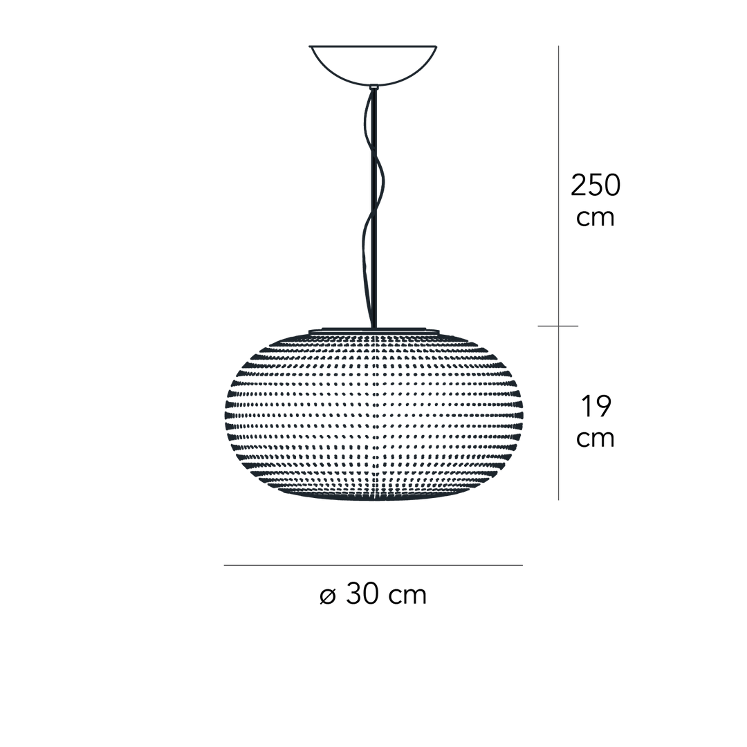 Suspension Lamp BIANCA Medium by Matti Klenell for FontanaArte 04