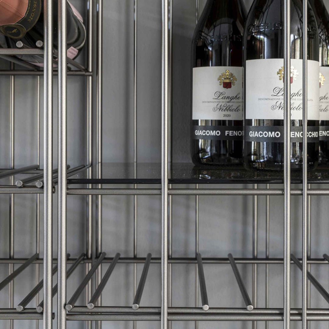 Metal Floor Standing Wine Rack METRICA WINERY by Ctrlzak Studio for Mogg 04