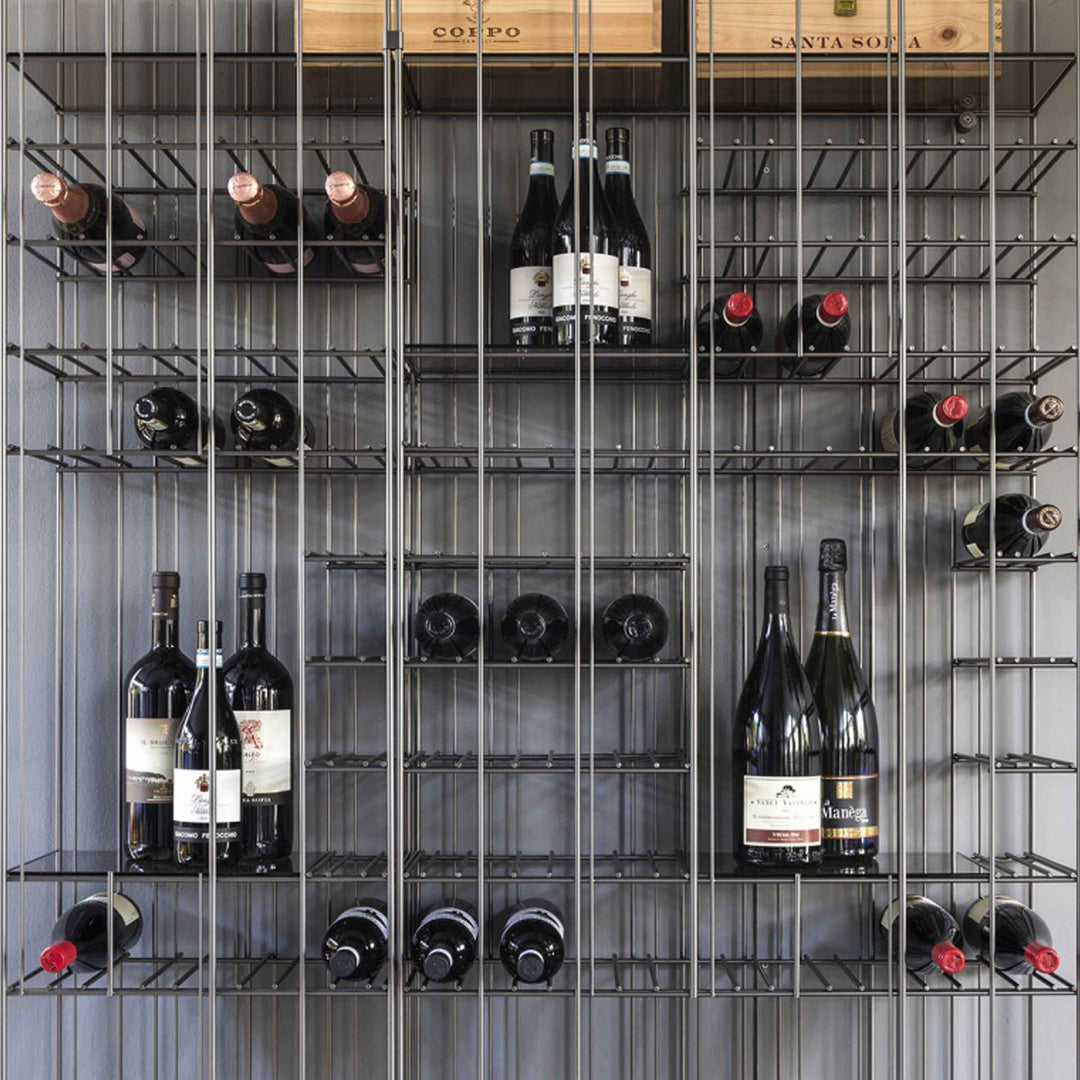 Metal Floor Standing Wine Rack METRICA WINERY by Ctrlzak Studio for Mogg 05