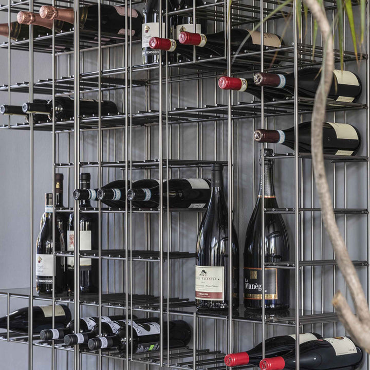 Metal Floor Standing Wine Rack METRICA WINERY by Ctrlzak Studio for Mogg 07