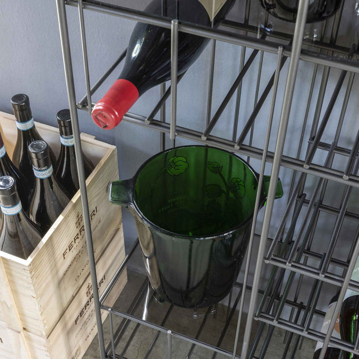 Metal Floor Standing Wine Rack METRICA WINERY by Ctrlzak Studio for Mogg 08
