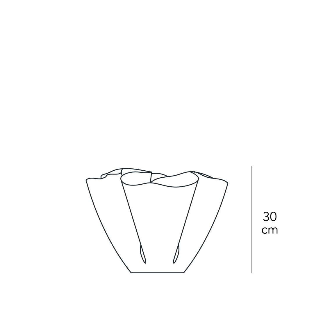 Glass Vase CARTOCCIO Large by Pietro Chiesa for FontanaArte 05