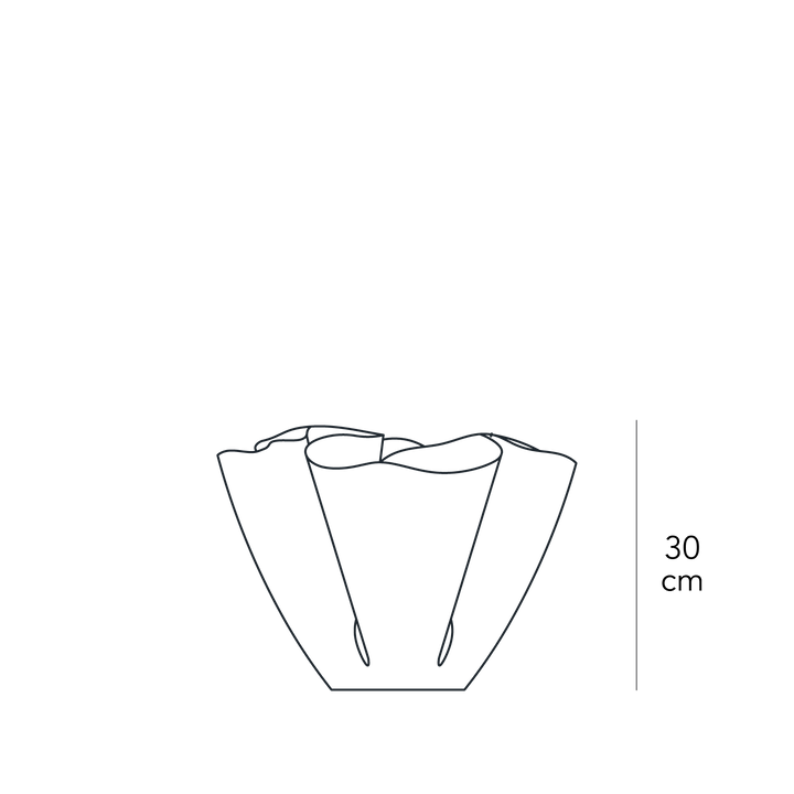 Glass Vase CARTOCCIO Large by Pietro Chiesa for FontanaArte 05