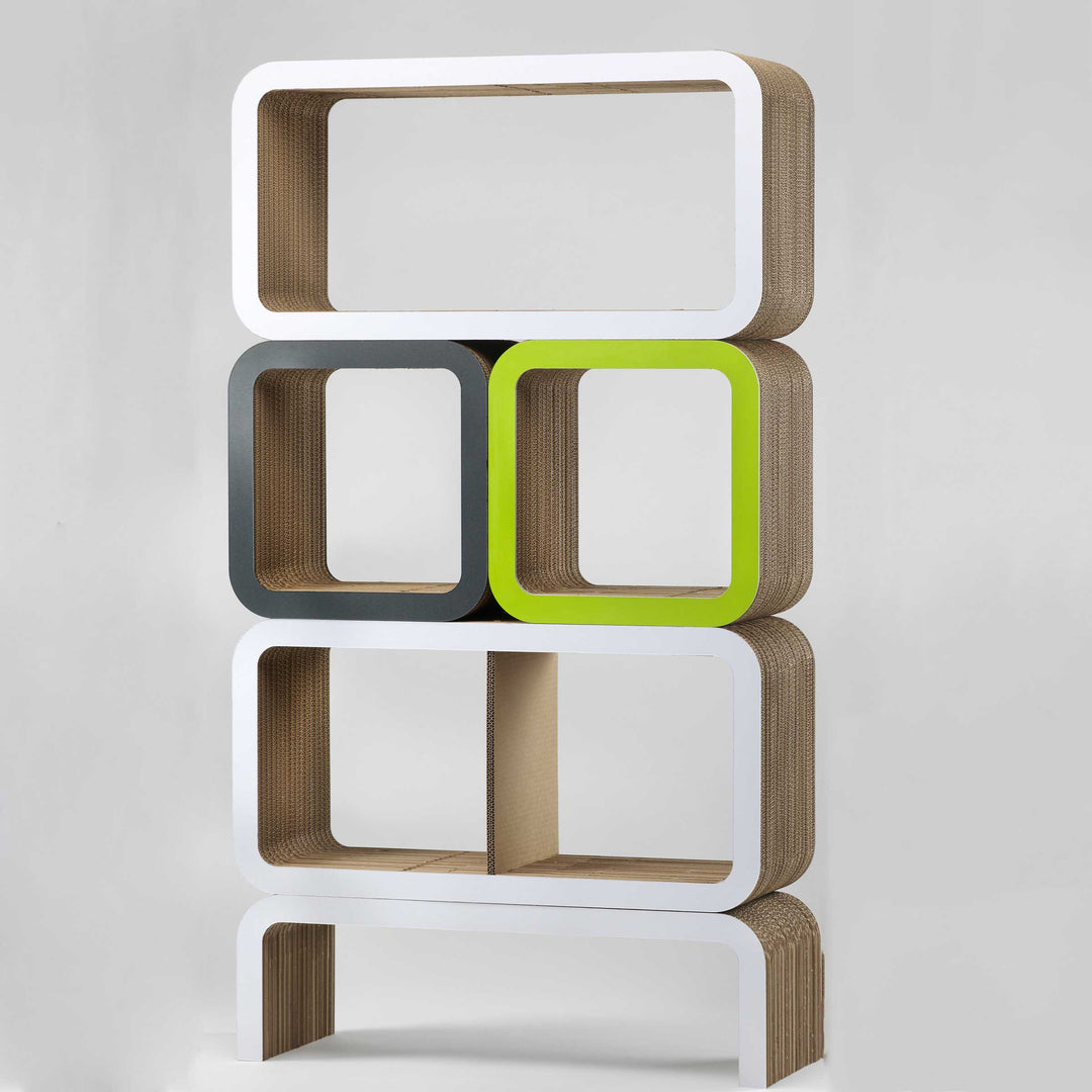 Modular Cardboard Bookshelf MORETTO N. 9 02