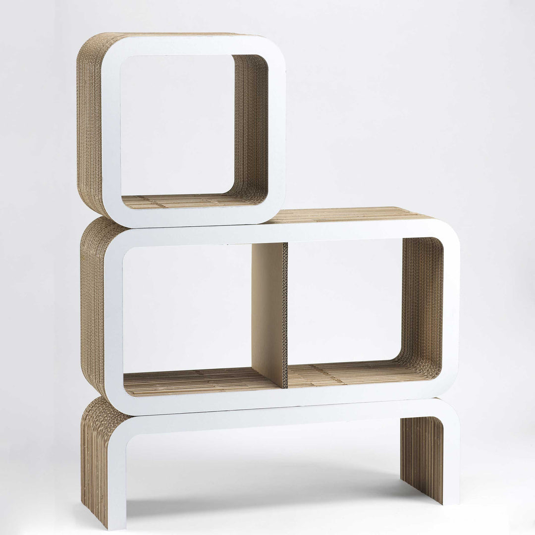 Modular Cardboard Bookshelf MORETTO N. 6 02