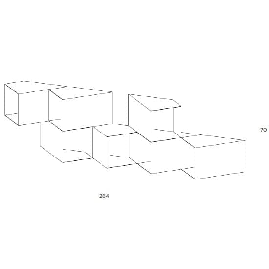 Wall-Mounted Metal Storage Unit CELLULA 4 by Studio PANG 02