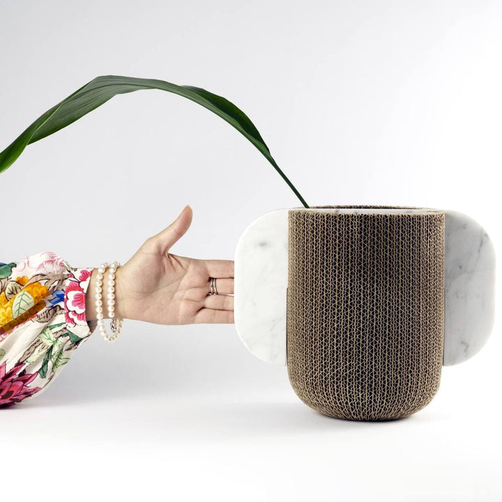 Cardboard & Marble Vase CONFINANTI Large 04